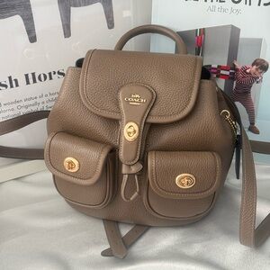 NWT! Coach Hadley Backpack Gunmetal FAST SHIPPING CBH09